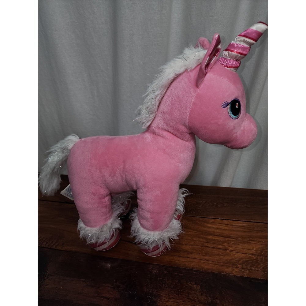Unicorn‎ Pink Candy Cane Swirl Christmas Build A Bear